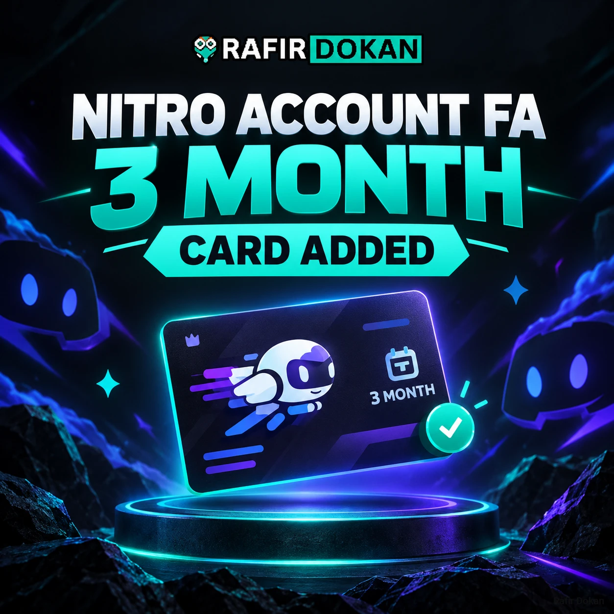Nitro Account FA [ 3 Month ] CARD ADDED